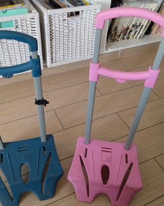 2 Carrellini carrelli trolley per zaino SJ Gang