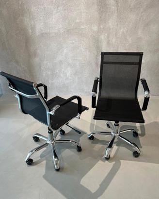 Coppia di sedie da ufficio