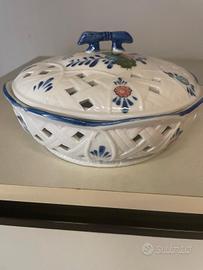 centrotavola in ceramica da Faenza