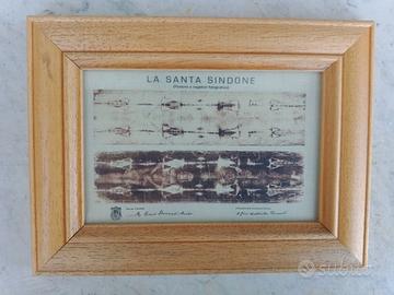 Quadretto Sacra Santa Sindone con cornice 20 x 15
