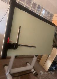 Tavolo da disegno cin tecnigrafo Bieffe