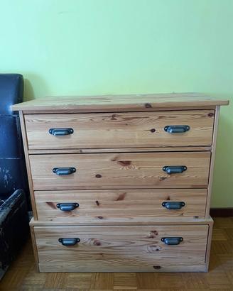 Cassettiera in legno massello