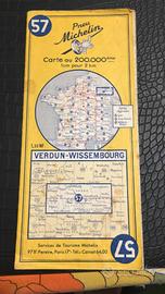 Carta stradale Pneu Michelin vintage 