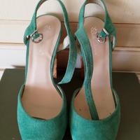 scarpe verdi camoscio 
