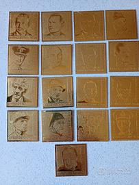 francobolli laminati oro 