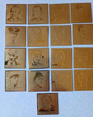 francobolli laminati oro 