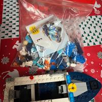 Motoscafo e auto polizia Lego