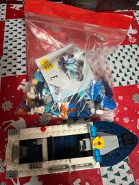 Motoscafo e auto polizia Lego