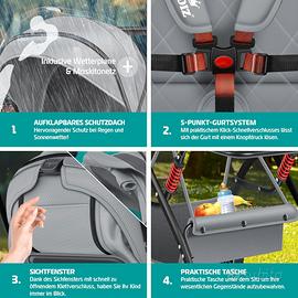 Passeggino Sportivo Pieghevole Ruote 360