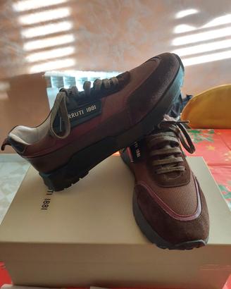 Sneakers uomo"firmate" Cerruti 1881 marroni 