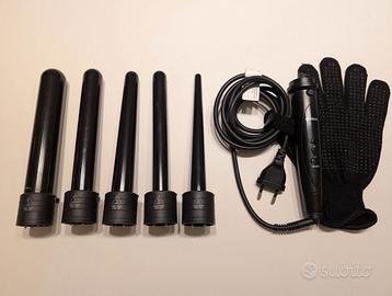 Set ferro arricciacapelli con 6 accessori
