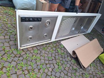 Piano cucina gas lavello