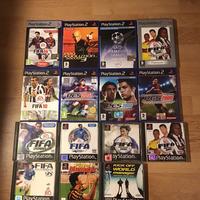 Lotto 15 giochi ps1 e ps2 calcio fifa e pes