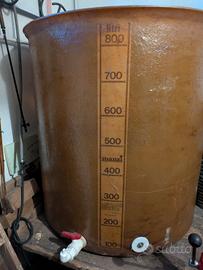 silos contenitore vino olio vetroresina 800 litri