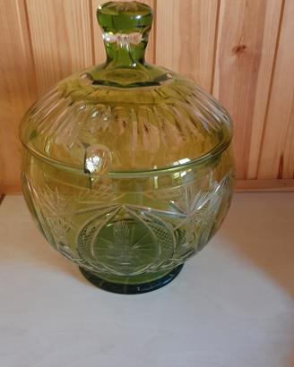 contenitore in vetro da collezione 