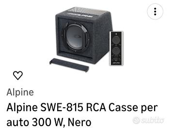 subwoofer Alpine SWE-815 RCA  300 W,
