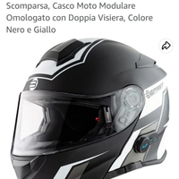 Casco moto modulare misura M