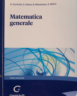 Testo universitario di matematica generale 
