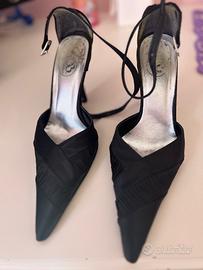 Scarpe cerimonia in raso nere