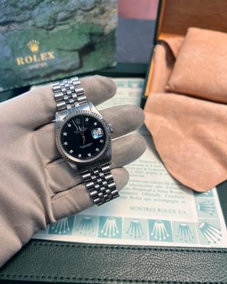 Rolex datejust 36mm brilli 16234 full