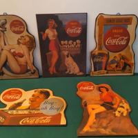 TARGHE SAGOMATE IN LEGNO COCA COLA
