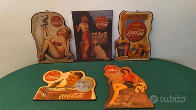 TARGHE SAGOMATE IN LEGNO COCA COLA