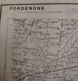Ww1 Cartina Pordenone 1917