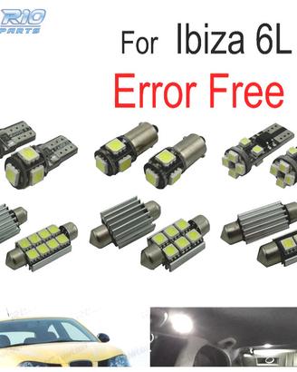 KIT 10 LAMPADE LED INTERNE PER SEAT IBIZA MK4 MK I