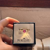 Anello oro 18k con diamanti