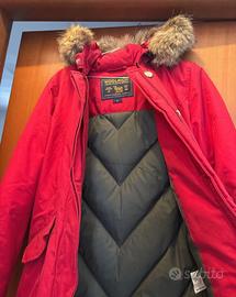 Cappotto woolrich rosso