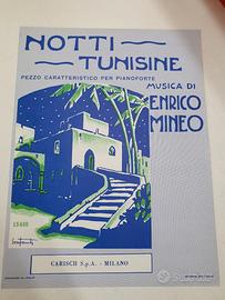 Libro musica per pianoforte "notti tunisine"