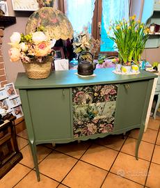 credenza francese in legno completamente restaurat