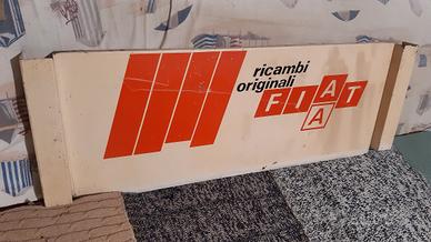 Insegna Fiat ricambi metallica poss sped