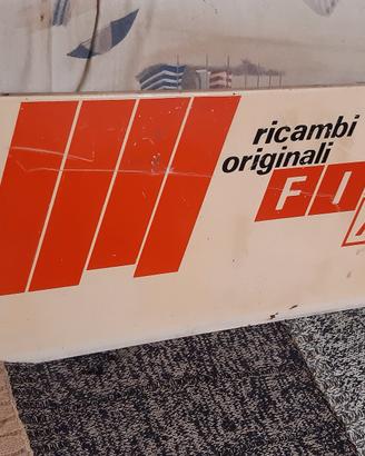 Insegna Fiat ricambi metallica poss sped