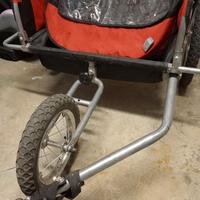 rimorchietto per bici porta bambini