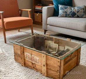 Cassetta legno vintage batterie Superpila