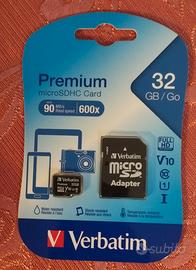 scheda di memoria microSDHC Verbatim Premium da 32