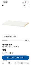 Ripiani per struttura Ikea Pax da 50x35
