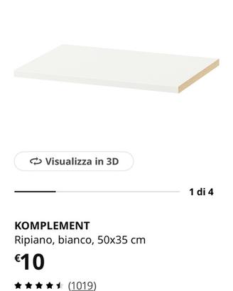 Ripiani per struttura Ikea Pax da 50x35