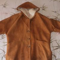 Shearling Donna con cappuccio. Montone TG. 46