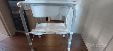 Fasciatoio neonati completo di vaschetta bagnetto 