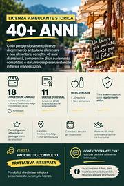 Licenze commercio ambulante fiere annuali