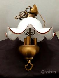 Lampadario da cucina in ottone