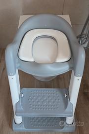 Riduttore WC per bambini con scaletta come nuovo