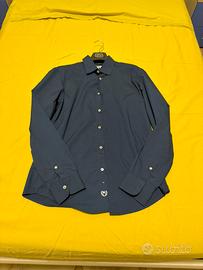 Camicia Alcott Uomo Blu Microfantasia Taglia L