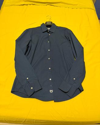 Camicia Alcott Uomo Blu Microfantasia Taglia L