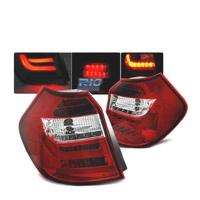 FANALI BMW E87 E81 04-07 A LED BAR ROSSI