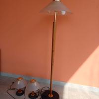 Lampada a stelo con rispettive abat jour