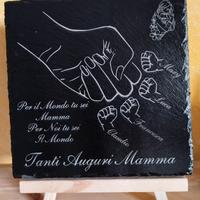 Festa della Mamma, Mani su Ardesia