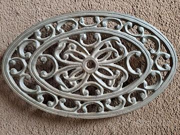 sotto pentola antico in ferro battuto